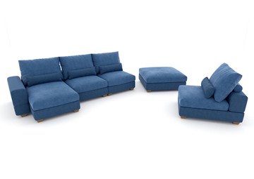 П-образный диван V-10-M П (П1+Д4+Д2+УС+ПС), Memory foam в Нальчике - предосмотр 2