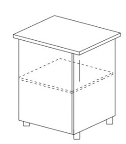 Кухонный шкаф однодверный с полкой Некст МДФ Б4 МДФ премиум, глянец, металик в Нальчике