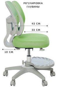 Кресло детское Holto-22 зеленое в Нальчике - предосмотр 3