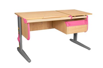 Растущий стол 1/75-40 (СУТ.25) + Tumba 1 Бежевый/Серый/розовый в Нальчике