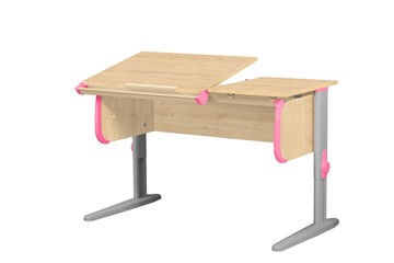 Растущий стол 1/75-40 (СУТ.25) Бежевый/Серый/Розовый в Нальчике