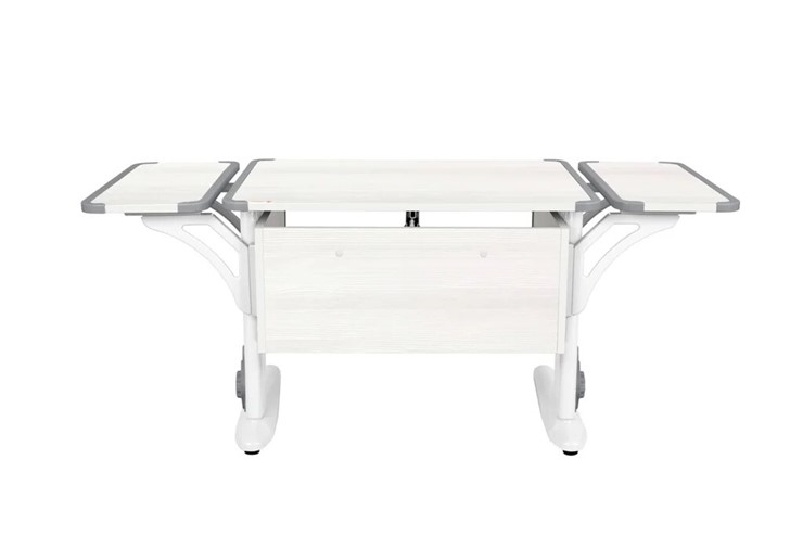 Детский стол-трансформер 4/75 (СУТ.41) + Polka_b 4/550 (2 шт) Рамух белый/белый/серый в Нальчике - изображение 1