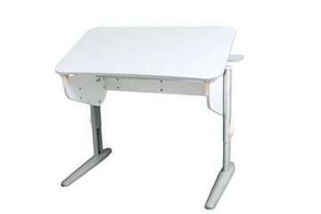 Детский стол-трансформер 5/100 (СУТ.46) + Polka_z 5/500 (2 шт) Рамух белый/серый/бежевый в Нальчике