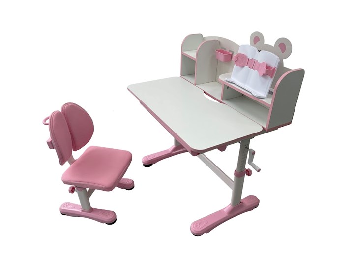 Парта растущая и стул Carezza Pink FUNDESK в Нальчике - изображение 1