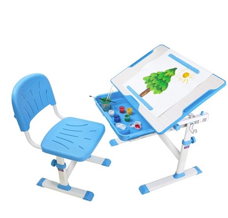 Растущий стол и стул Karo Blue в Нальчике - изображение