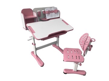 Растущая парта + стул Vivo Pink FUNDESK в Нальчике - предосмотр 1