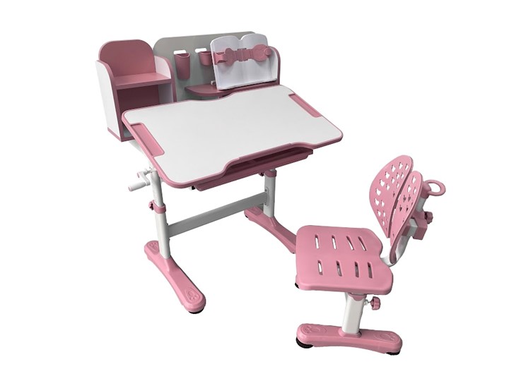 Растущая парта + стул Vivo Pink FUNDESK в Нальчике - изображение 1