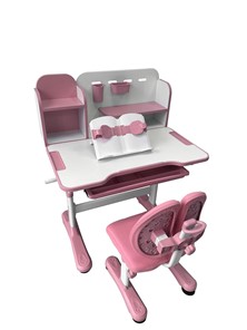 Растущая парта + стул Vivo Pink FUNDESK в Нальчике - предосмотр 2