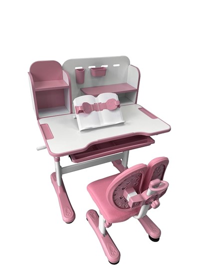 Растущая парта + стул Vivo Pink FUNDESK в Нальчике - изображение 2