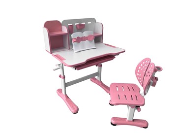 Растущая парта + стул Vivo Pink FUNDESK в Нальчике - предосмотр