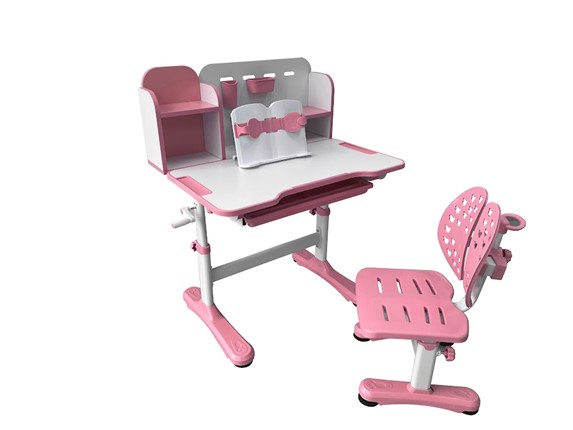 Растущая парта + стул Vivo Pink FUNDESK в Нальчике - изображение