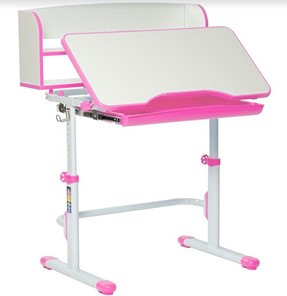 Комплект растущей мебели SET HOLTO-26 с надстройкой (розовый) в Нальчике - предосмотр 12