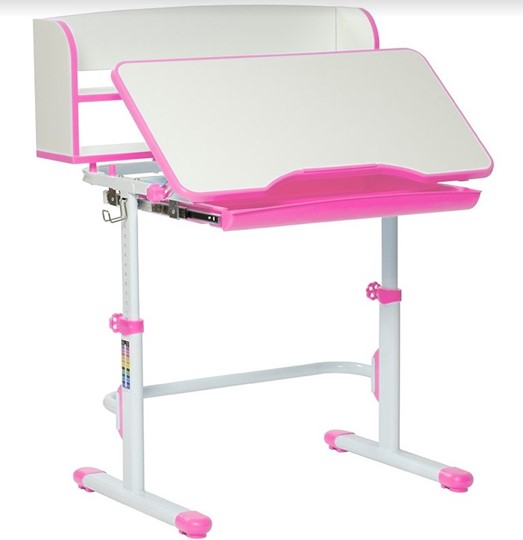 Комплект растущей мебели SET HOLTO-26 с надстройкой (розовый) в Нальчике - изображение 12