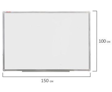 Магнитная доска на стену BRAUBERG 100х150 см, алюминиевая рамка в Нальчике - предосмотр 8