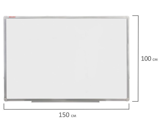 Магнитная доска на стену BRAUBERG 100х150 см, алюминиевая рамка в Нальчике - изображение 8