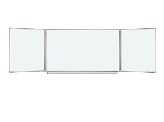 Доска магнитная настенная BRAUBERG 100х150/300 см, 3-х элементная в Нальчике - изображение