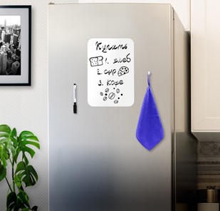 Доска магнитная на холодильник BRAUBERG, 30х21 см с маркером, магнитом и салфеткой в Нальчике - предосмотр 2