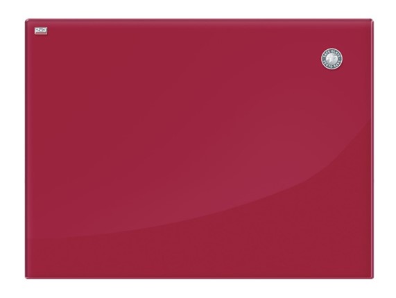 Доска магнитно-маркерная стеклянная 2х3 OFFICE TSZ86 R, 60x80 см, красная в Нальчике - изображение