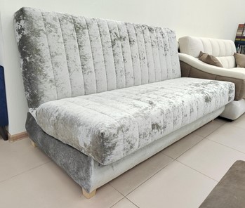 Прямой диван Gera sofa grammi Полосы Краш Оникс 09 в Нальчике
