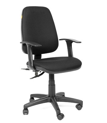 Компьютерное кресло CHAIRMAN 661 Ткань стандарт 15-21 черная в Нальчике - изображение