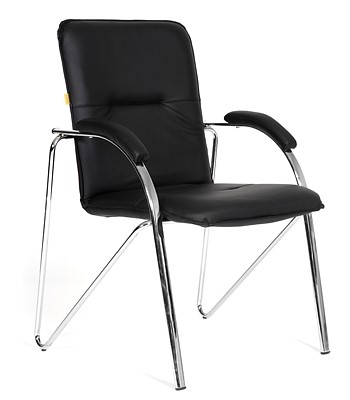 Кресло офисное CHAIRMAN 850 Экокожа Terra 118 черная в Нальчике - изображение