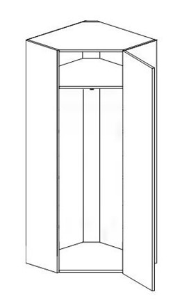 Шкаф-гардероб ГБ-3 600х600х1975 мм в Нальчике - изображение